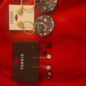 TORRID and Guess fashion earribgs